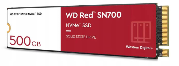 Dysk SSD Western Digital WDysk SSD WD Red SN700 500GB M.2 2280 PCI-E x4 Gen3 NVMe (WDS500G1R0C) (U)