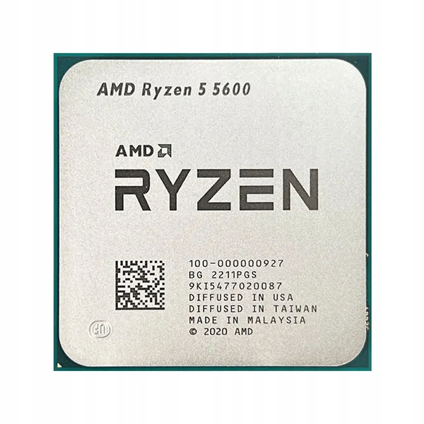Procesor AMD Ryzen 5 5600 Socket AM4 6x 3.5GHz 4.4GHz Turbo! 7nm BOX (W)(U)