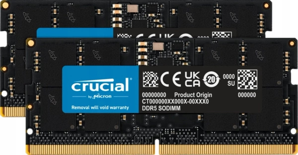 Pamięć RAM Crucial SODIMM DDR5 64GB 5200MHz CL42 (CT2K32G52C42S5)