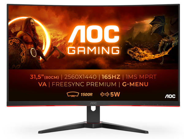 Monitor AOC Gaming CQ32G2SE WQHD 165Hz VA 32"