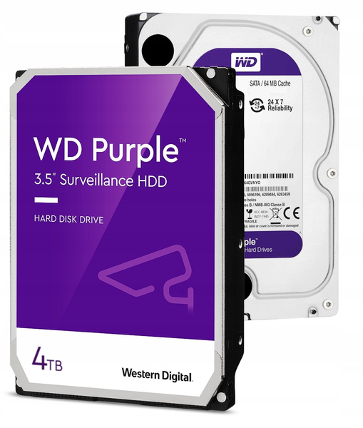 Dysk twardy Western Digital WD Purple WD43PURZ 4TB SATA 3,5" (WD43PURZ)