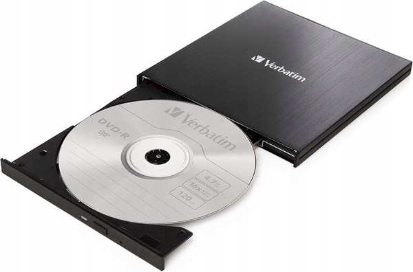 Nagrywarka Blu-ray zewnętrzna Verbatim External Slimline (43888) (W)