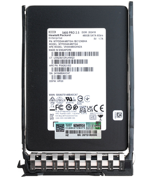 Serwerowy dysk SSD HPE VK000480GXNZA 480GB