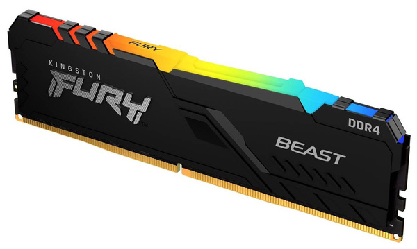 Pamięć RAM Kingston Fury Beast RGB 8GB (1x8GB) DDR4 3200MHz CL16