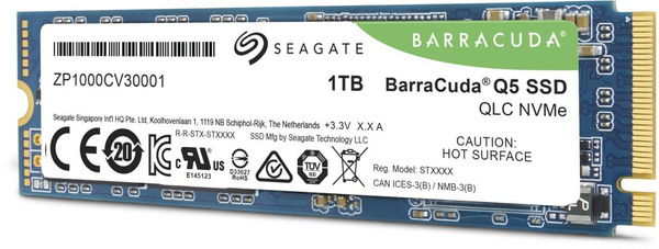 Dysk SSD M.2 NVMe Gen. 3 - Seagate BarraCuda Q5 (ZP1000CV3A001) 1TB