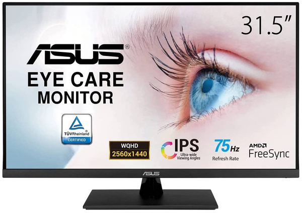 Monitor gamingowy 31,5 cala ASUS VP32AQ z obsługą HDR10 oraz FreeSync