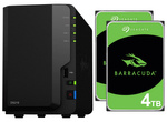 Serwer NAS Synology Diskstation DS218 + 8TB (2x4TB) Seagate Barracuda HDD