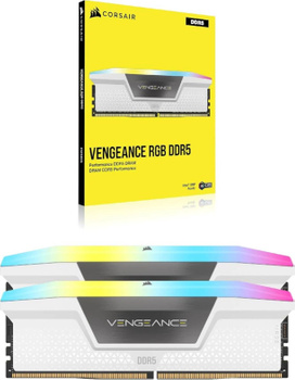 Pamięć RAM Corsair Vengeance RGB DDR5 32GB 6000MHz CL40 CMH32GX5M2B6000C40W _ NNP