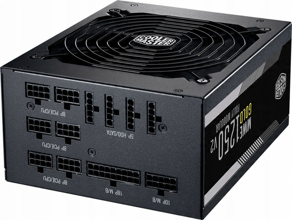 ZASILACZ MODULARNY ATX COOLER MASTER MWE V2 1250W 80+ GOLD (MPE-C501-AFCAG-EU)