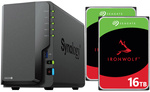 Serwer NAS Synology DiskStation DS224+ 32TB (2x16TB) Seagate IronWolf / 10GB RAM