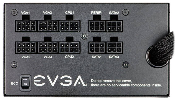 PÓŁMODULARNY ZASILACZ ATX EVGA 750GQ 80 PLUS GOLD 750W (U)