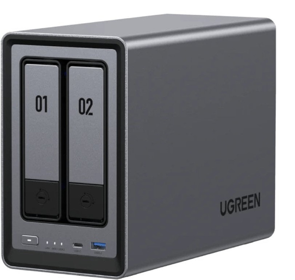UGREEN Serwer Plików NAS DXP2800 2-dyskowy Intel N100 8GB DDR5 2.5GbE 4K (25369)