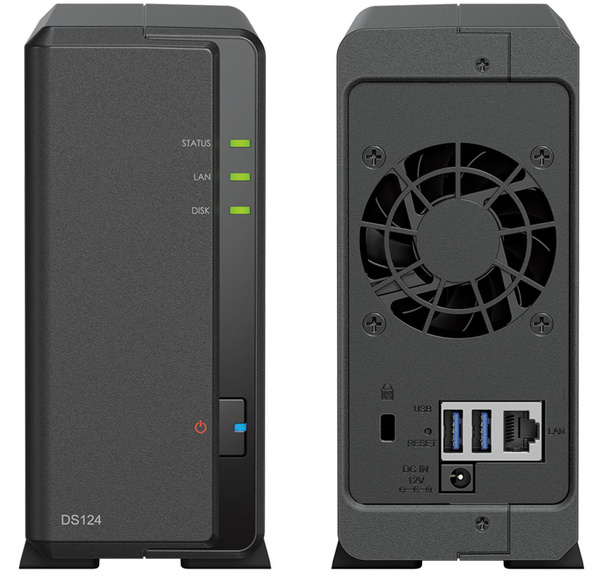 Serwer NAS Synology DiskStation DS124 8TB Seagate SkyHawk AI