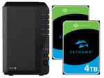 Serwer NAS Synology Diskstation DS220+ 8TB (2x4TB) Seagate SkyHawk HDD