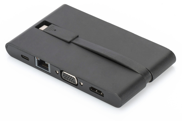 Stacja dokująca podróżna DIGITUS USB Typ C 9-portów 4K 30Hz DA-70865