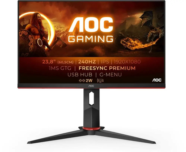 Monitor LED AOC 24G2ZU/BK 23,8 " 1920 x 1080 px IPS / PLS (24G2ZU/BK)
