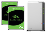 Serwer NAS Synology Diskstation DS220j + 4TB (2x2TB) Seagate Barracuda HDD