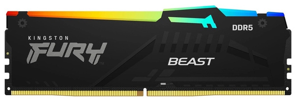 PAMIĘĆ RAM KINGSTON FURY BEAST RGB 16GB (1x16GB) DDR5 5200MHz CL40 Niekompletne