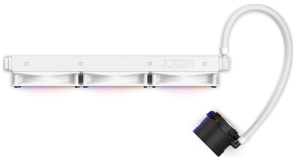 Chłodzenie wodne NZXT Kraken 360 RGB White LCD 360mm (RL-KR360-W1) (W)