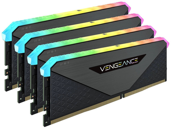 Pamięć RAM Corsair Vengeance RGB RT 32GB (4x8GB) DDR4 3600MHz CL18 (CMN32GX4M4Z3600C18)