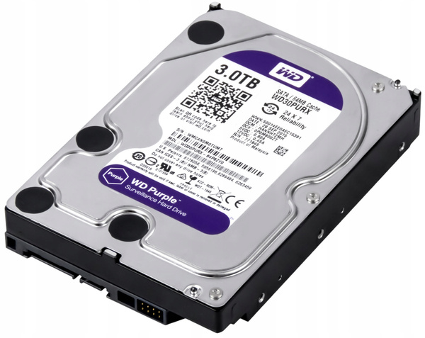 Dysk WD Purple 3TB WD30PURX 5,4K 64MB Sata3 3,5'' () USZKODZONY