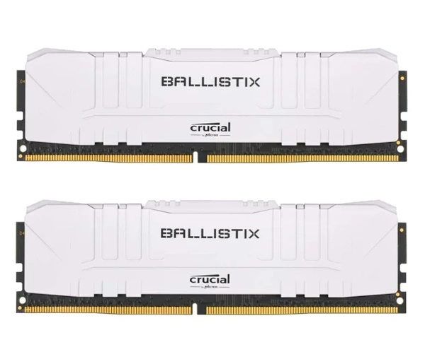 PAMIĘĆ RAM CRUCIAL BALLISTIX WHITE (2x8GB) DDR4 3000MHz (BL2K8G30C15U4W)