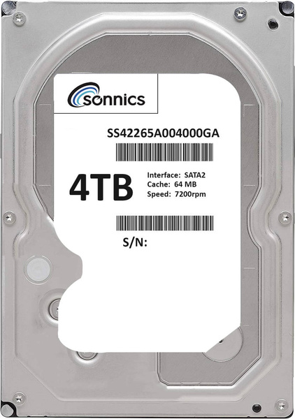 Dysk twardy SONNICS4TB SATA III 3,5"  USZKODZONY (SS42265A004000GA)