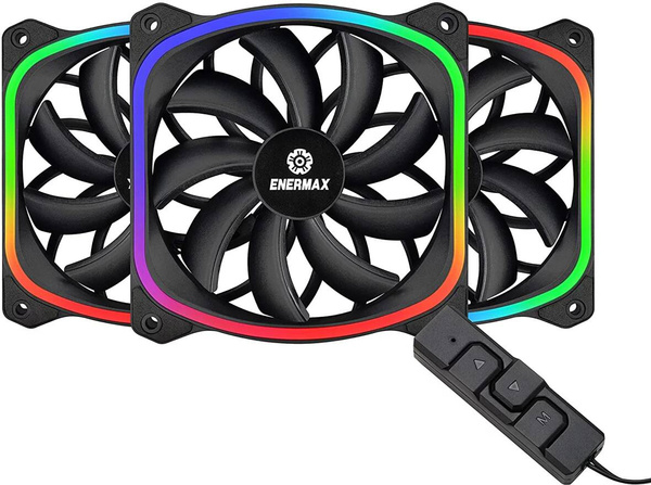 Wentylatory Enermax SquA RGB (UCSQARGB12P-BP3) 120mm