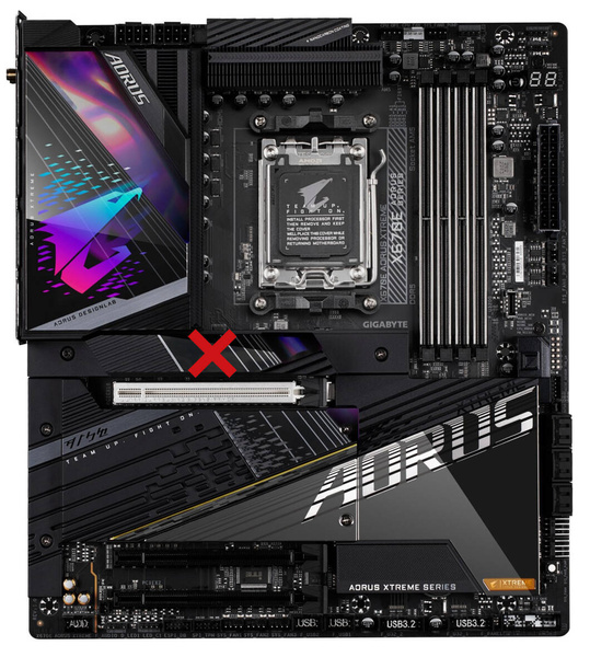 Płyta główna E-ATX Gigabyte X670E Aorus Xtreme (Socket AM5) (U)