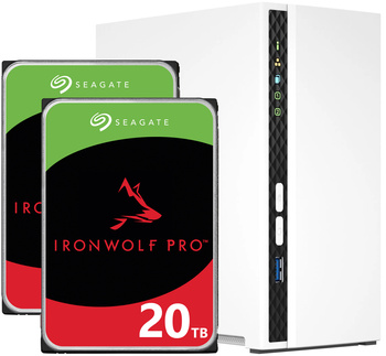 Serwer NAS Qnap TS-233 40TB (2x20TB) Seagate IronWolf PRO