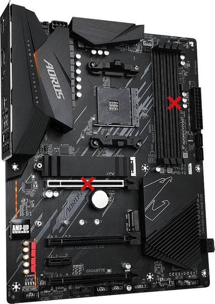 Płyta główna ATX Gigabyte B550 Aorus Elite V2 Socket AM4 Zen 2/3 USZKODZONY