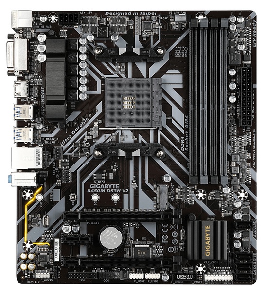 Płyta główna mATX Gigabyte B450M DS3H V2 (Socket AM4)