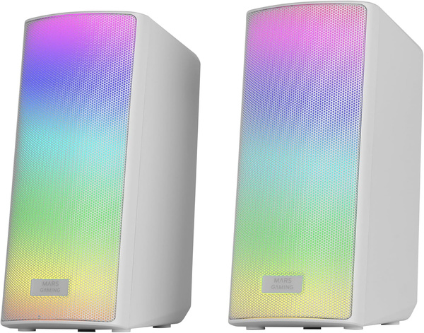 Głośniki Mars Gaming MSRGB2W 15W Bluetooth/USB/AUX (U) (W)