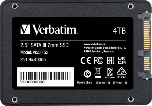 Dysk SSD Verbatim Vi550 4TB 2.5" SATA III (USZKODZONY) (VI550S3) 