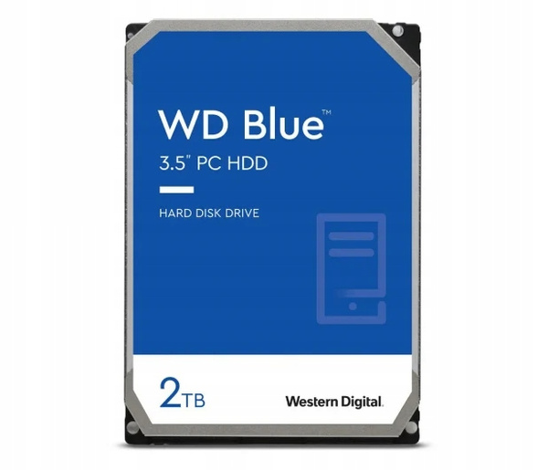 Dysk twardy Western Digital Blue WD20EZRZ 2TB SATA III 3,5" (WD20EZRZ)USZKODZONY