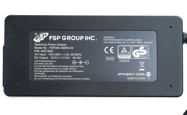 Oryginalny zasilacz Fortron FSP090-ABBN2-M 90W / 19V~4.74A / 5.5mm x 2.5mm__(Promocja -50%)