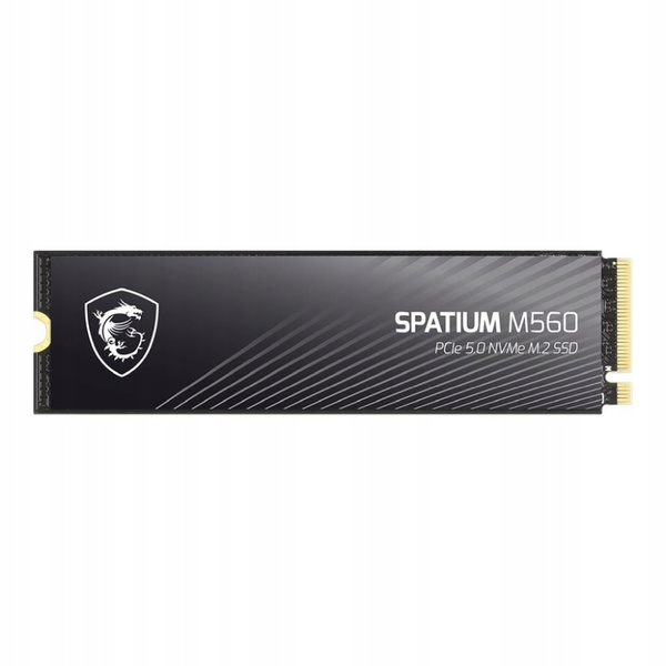 Dysk SSD MSI SPATIUM M560 1TB PCIe 5.0 NVMe 2.0 M.2 2280 (10200/8400 MB/s) (S78-440L0F0-P83)