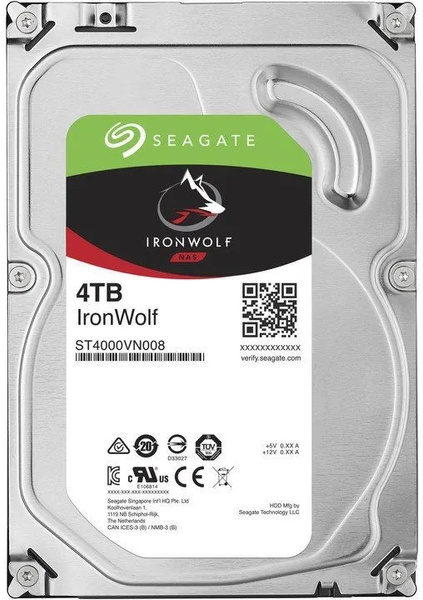 Dysk twardy Seagate ST4000VN006 IronWolf 4TB SATA III 3,5" (ST4000VN006)