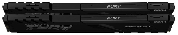 PAMIĘĆ RAM KINGSTON FURY BEAST 8GB (2x4GB) DDR4 3200MHz CL16 KF432C16BBK2/8