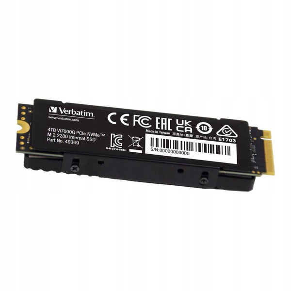 Verbatim Vi7000G PCIe4 NVMe M.2 Ssd 4TB (49369) USZKODZONY