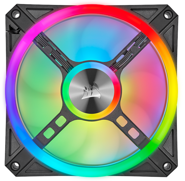 ZESTAW 2 WENTYLATORÓW CORSAIR QL120 RGB BLACK