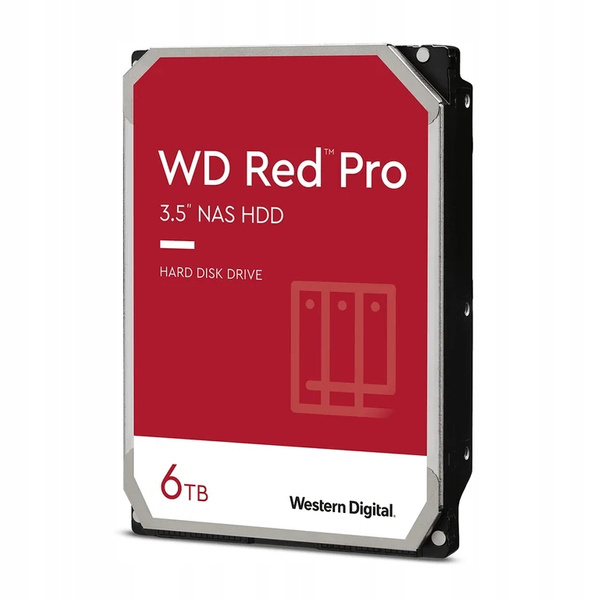 Western Digital Red Pro dysk twardy 6 TB 7200 RPM 256 MB 3.5" SATA (WD6005FFBX)