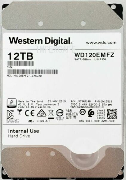 DYSK HDD WESTERN DIGITAL WD120EMFZ 12TB USZKODZONY