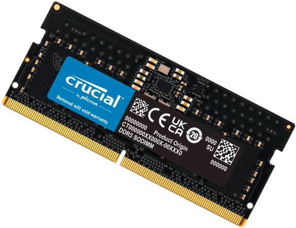 Pamięć RAM SODIMM Crucial 16GB DDR5 4800MHz CL40 (CT16G48C40S5)