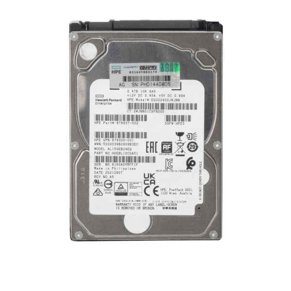 HP 876937-002 2.4TB 10K 128MB SAS-3 2.5'' EG002400JWJNN (876937-002) USZKODZONY