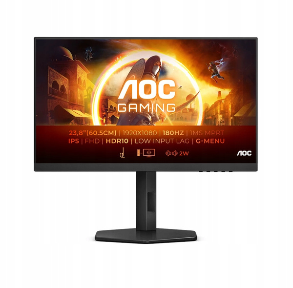 Monitor LCD AOC 24G4X 23,8 " 1920x1080 FullHD IPS / PLS 180Hz