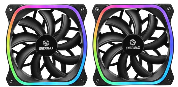 Wentylatory Enermax SquA 3-Fan 120mm UCSQARGB12P-BP3 (W)(B)