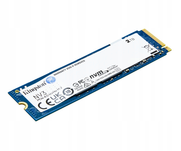Dysk wewnętrzny SSD Kingston NV3 2TB PCIe Gen 4 x4 NVMe M.2 2280 (SNV3S/2000G) USZKODZONY