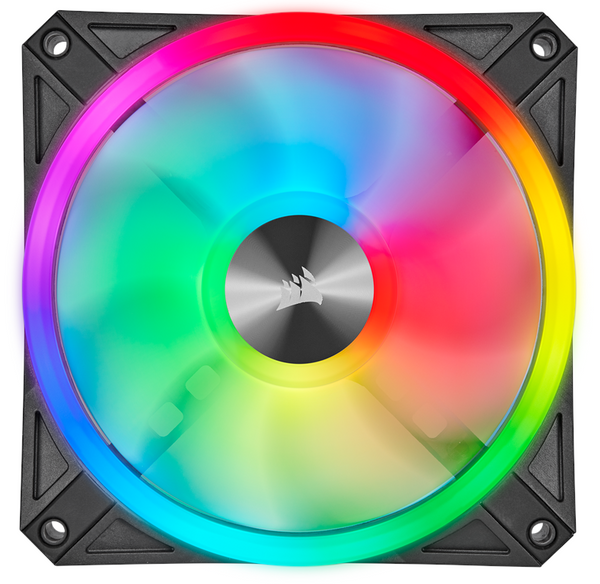 ZESTAW 2 WENTYLATORÓW CORSAIR QL120 RGB BLACK