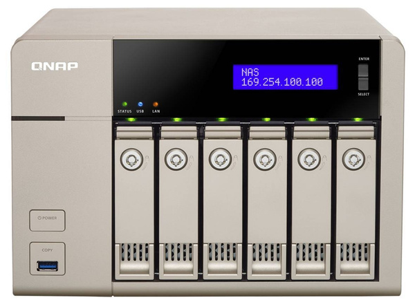 Serwer NAS Qnap TVS-663-8G 24TB (6x4TB) Seagate Barracuda HDD